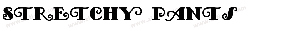 Stretchy Pants字体转换